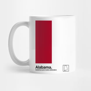 Alabama  // Original Minimalist Artwork Poster Design Mug